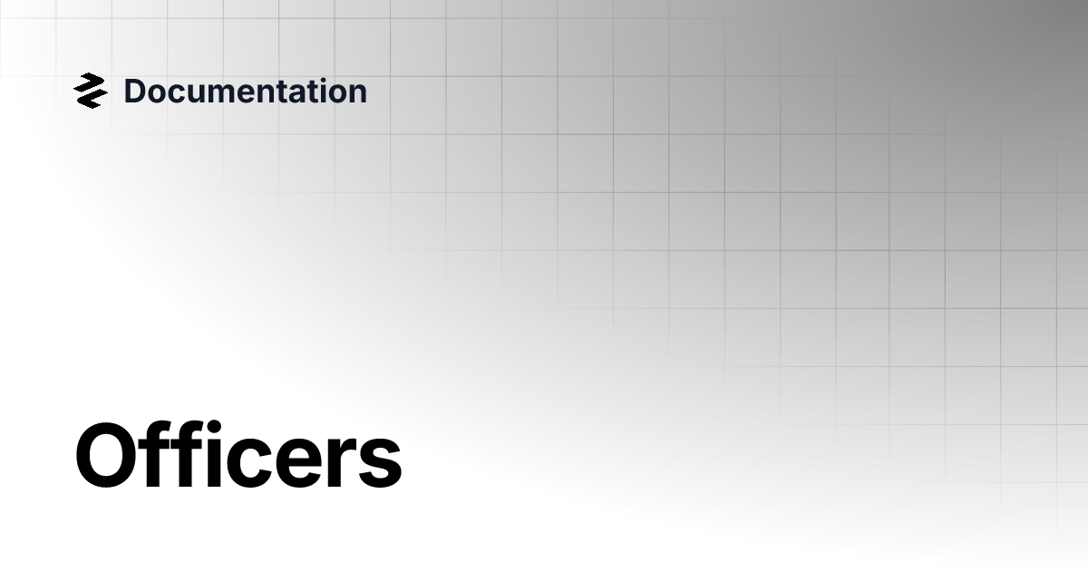 Officers documentation